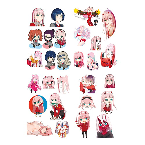 Стикерпак А4 Darling in the FranXX 02 - фото 1