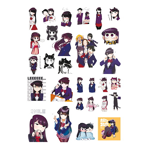 Стикерпак А4 Komi san wa Comyushou desu 01 - фото 1 Стикерпак А4 Komi san wa Comyushou desu 01 - фото 1