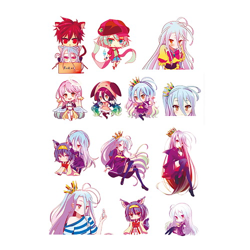 Стікерпак А4 No Game No Life 02  - фото 1