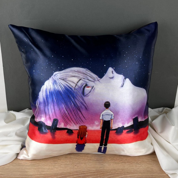 Наволочка 40х40см Evangelion 10 атлас - фото 3