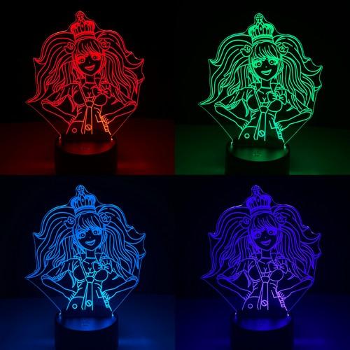 Світильник із пультом DanganRonpa 01 акрил 21см - фото 1