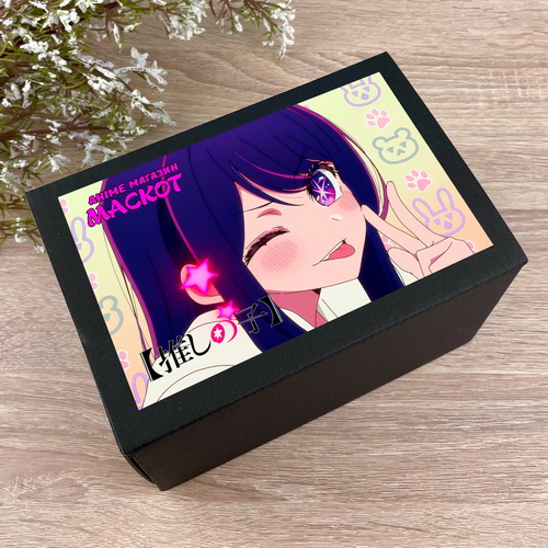 Коробка мини Oshi no Ko 01 с наклейкой 15х11х10см - фото 1
