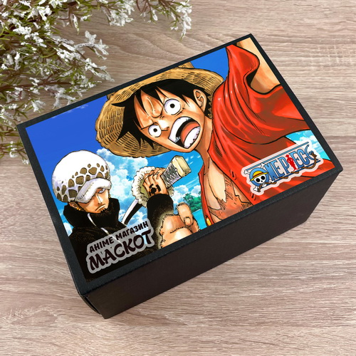 Коробка мини One Piece 02 с наклейкой 15х11х10см - фото 1 Коробка мини One Piece 02 с наклейкой 15х11х10см - фото 1