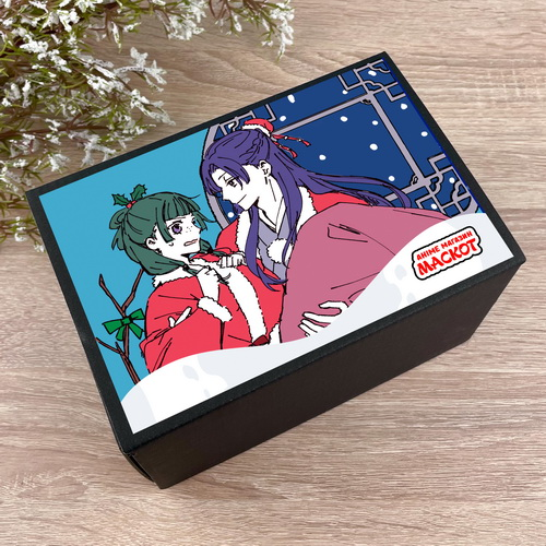 Коробка мини Kusuriya no Hitorigoto Новогодняя с наклейкой 15х11х10см - фото 1 Коробка мини Kusuriya no Hitorigoto Новогодняя с наклейкой 15х11х10см - фото 1