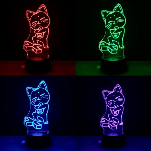 Светильник с пультом Dandadan 01 акрил - фото 1