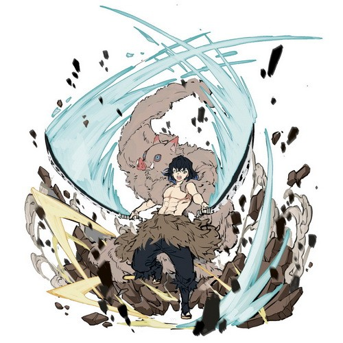 Фігурка акрил 15см Kimetsu no Yaiba 20 Іноске - фото 1