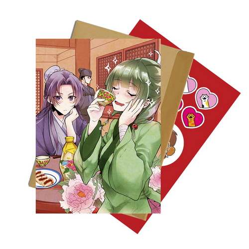 Листівка зі стікерпаком Kusuriya no Hitorigoto 09 А6 набір з конвертом - фото 1