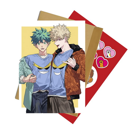 Листівка зі стікерпаком Boku no Hero Academia 06 А6 набір з конвертом - фото 1 Листівка зі стікерпаком Boku no Hero Academia 06 А6 набір з конвертом - фото 1