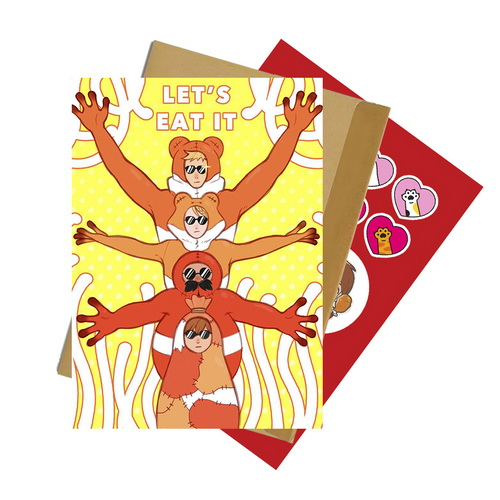 Листівка зі стікерпаком Delicious in Dungeon 07 А6 набір з конвертом - фото 1 Листівка зі стікерпаком Delicious in Dungeon 07 А6 набір з конвертом - фото 1