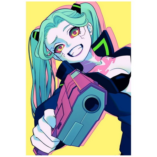 Магніт А7 Cyberpunk Edgerunners 03 вініл - фото 1