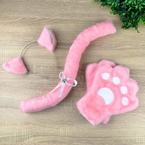 Нэко Набор без бубенцов розовый - фото 1