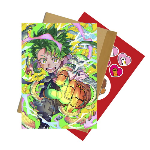 Открытка со стикерпаком Boku no Hero Academia 07 А6 набoр c конвертом - фото 1