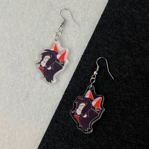 Серьги акрил Tian Guan Ci Fu 02 6см - фото 1