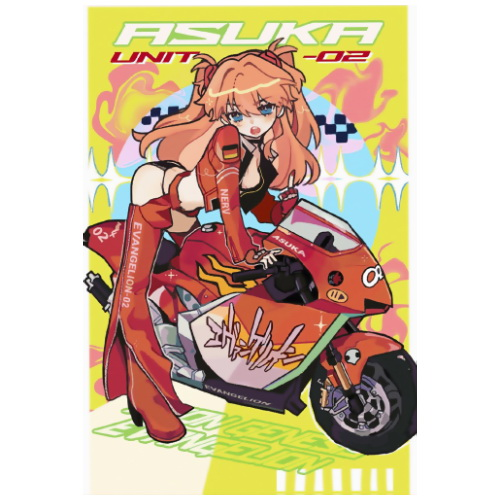 Магнит А7 Evangelion 09 винил - фото 1