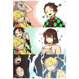 Магнит А7 Kimetsu no Yaiba 23  винил