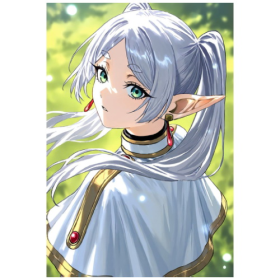 Магнит А7 Sousou no Frieren 10 винил Магнит А7 Sousou no Frieren 10 винил