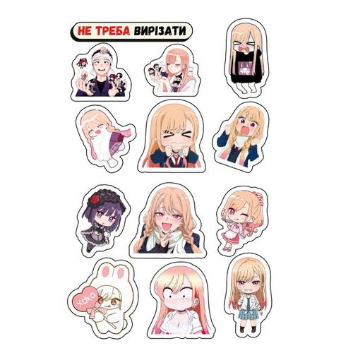 Стикерпак А5 Sono Bisque Doll wa Koi wo Suru 01 прорезний - фото 1