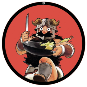 Значок 56мм Delicious in Dungeon 08