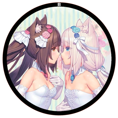 Значок 56мм NekoPara 09 - фото 1