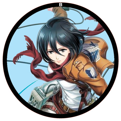 Значок 56мм Shingeki no Kyojin 103 - фото 1