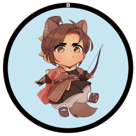 Значок 56мм Tian Guan Ci Fu 56