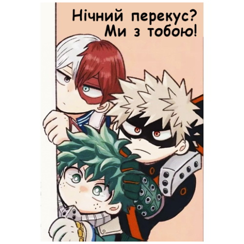 Магніт А7 Boku no Hero Academia 16 вініл - фото 1