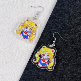 Сережки акрил Sailor Moon 02 6см