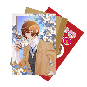 Листівка зі стікерпаком Bungou Stray Dogs 13 А6 набір з конвертом