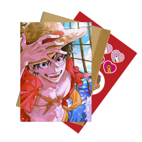 Листівка зі стікерпаком One Piece 28 А6 набір з конвертом