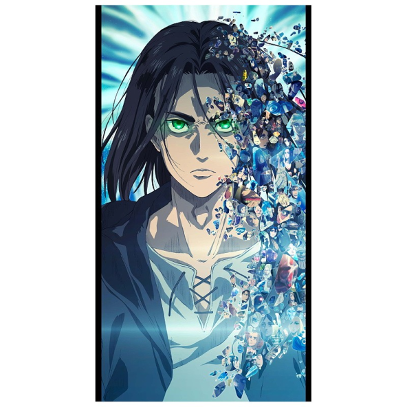 Гобелен 70х130см Shingeki no Kyojin 04 - фото 1