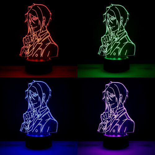 Світильник із пультом Kuroshitsuji 01 акрил 22см - фото 1